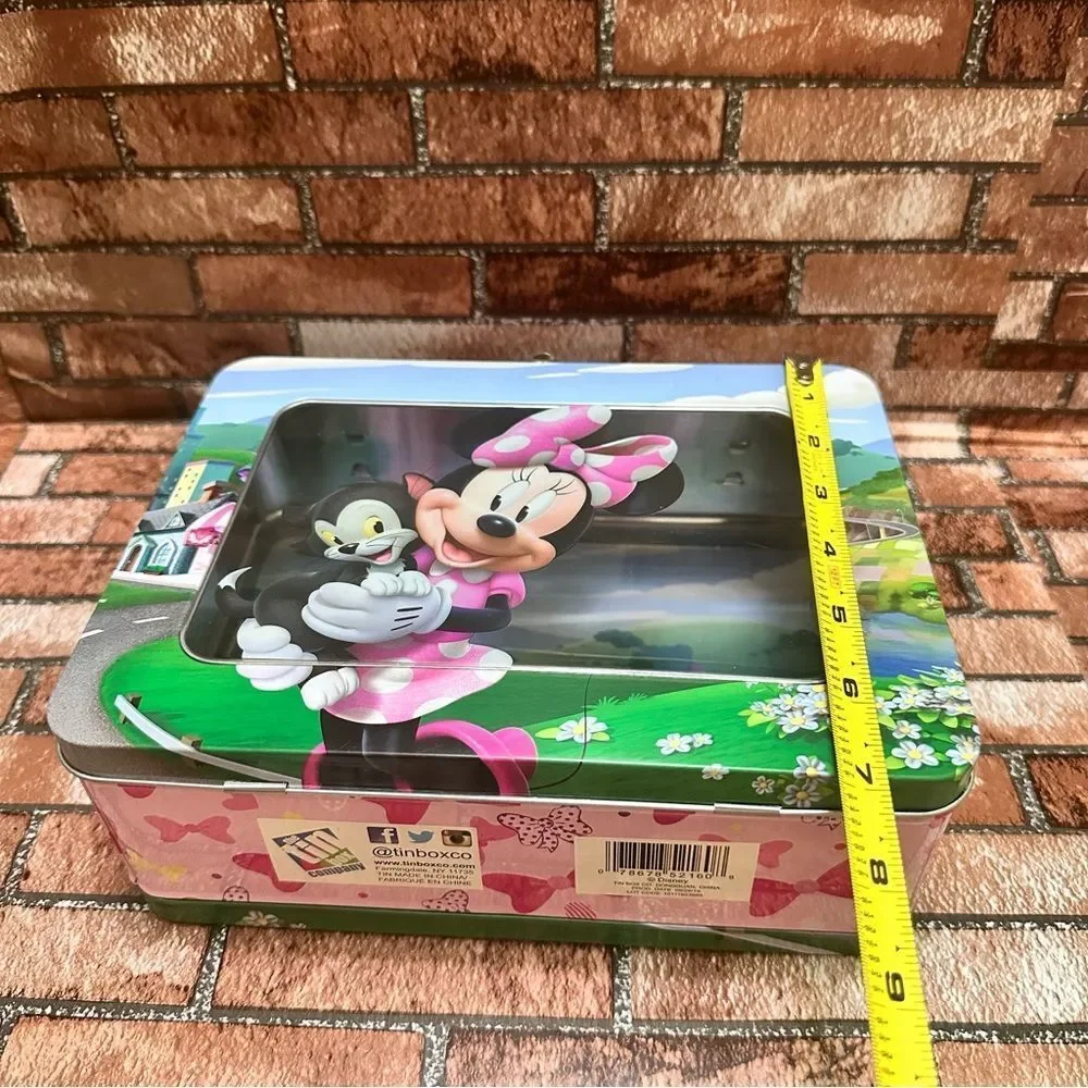 Disney Minnie Mouse Tin Lunch Metal Box with clear window